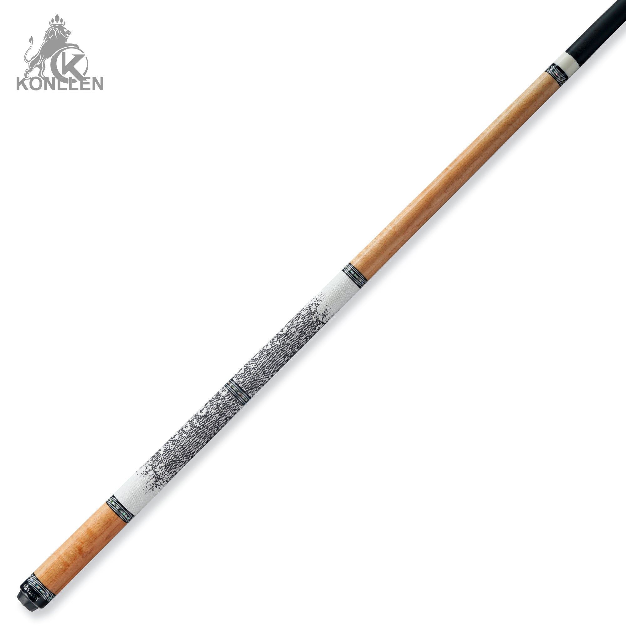 KONLLEN AXA-N2F Low Deflection Pool Cue Bird’s Eye Maple Handmade Inlay - 12.5mm