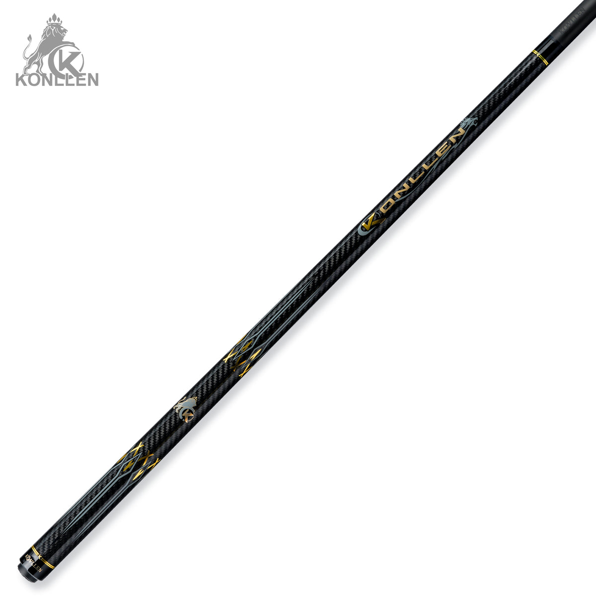 KONLLEN 2.0 AK-3K Low Deflection Carbon Fiber Pool Cue with ProTaper Shaft