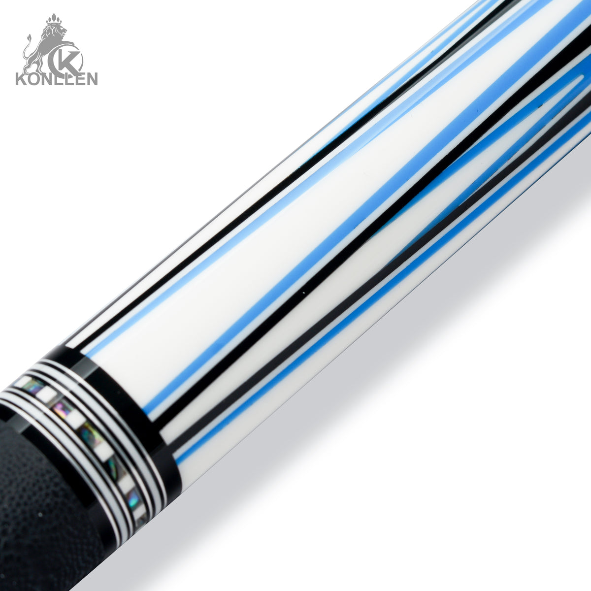 KONLLEN 2.0 Series AK75-001BF - Ebony Butt Sleeve With Abalone Ring and Zuma Inlay - 12.5mm