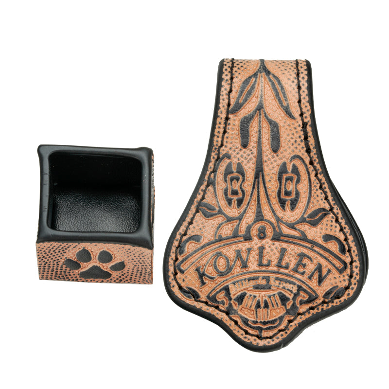 KONLLEN Vegetable Tanned Leather Chalk Holder（round + square）