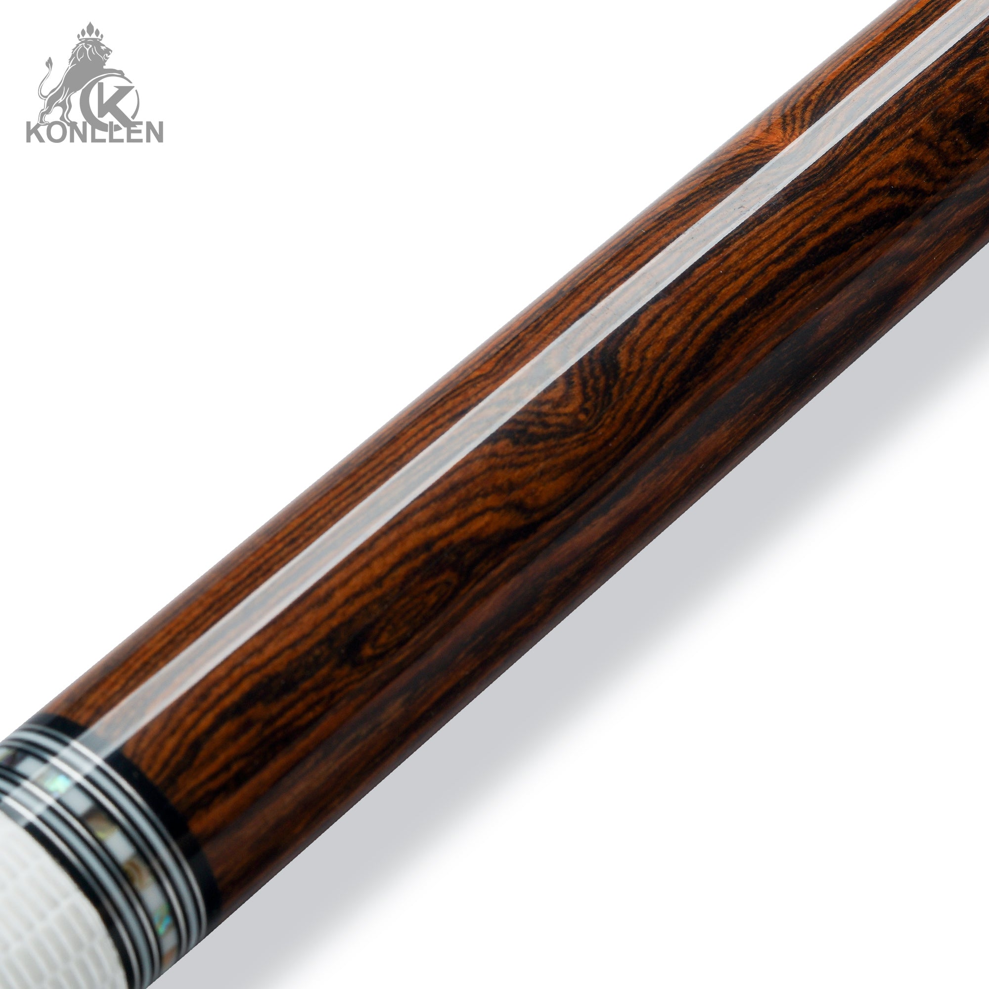 KONLLEN AXA-S2F Low Deflection Pool Cue Ghost Face Wood Handmade Inlay - 12.5mm