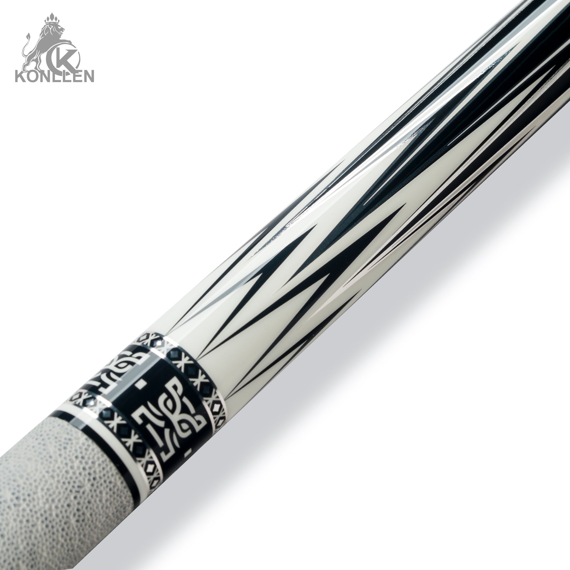 KONLLEN Inkstone Low Deflection Maple Pool Cue With 30cm Carbon Tube - 11.8mm / 12.5mm