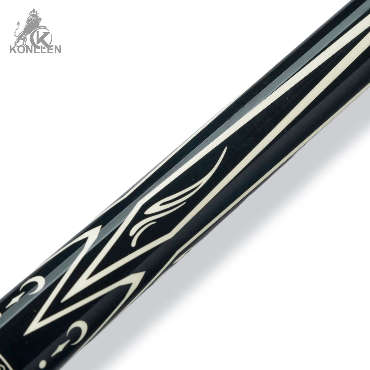 KONLLEN Astra Low Deflection Carbon Fiber Pool Cue with CFX ProTaper Shaft - 12.4mm