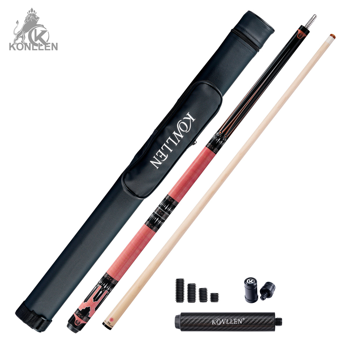KONLLEN Florentia Low Deflection Maple Pool Cue - 12.5mm