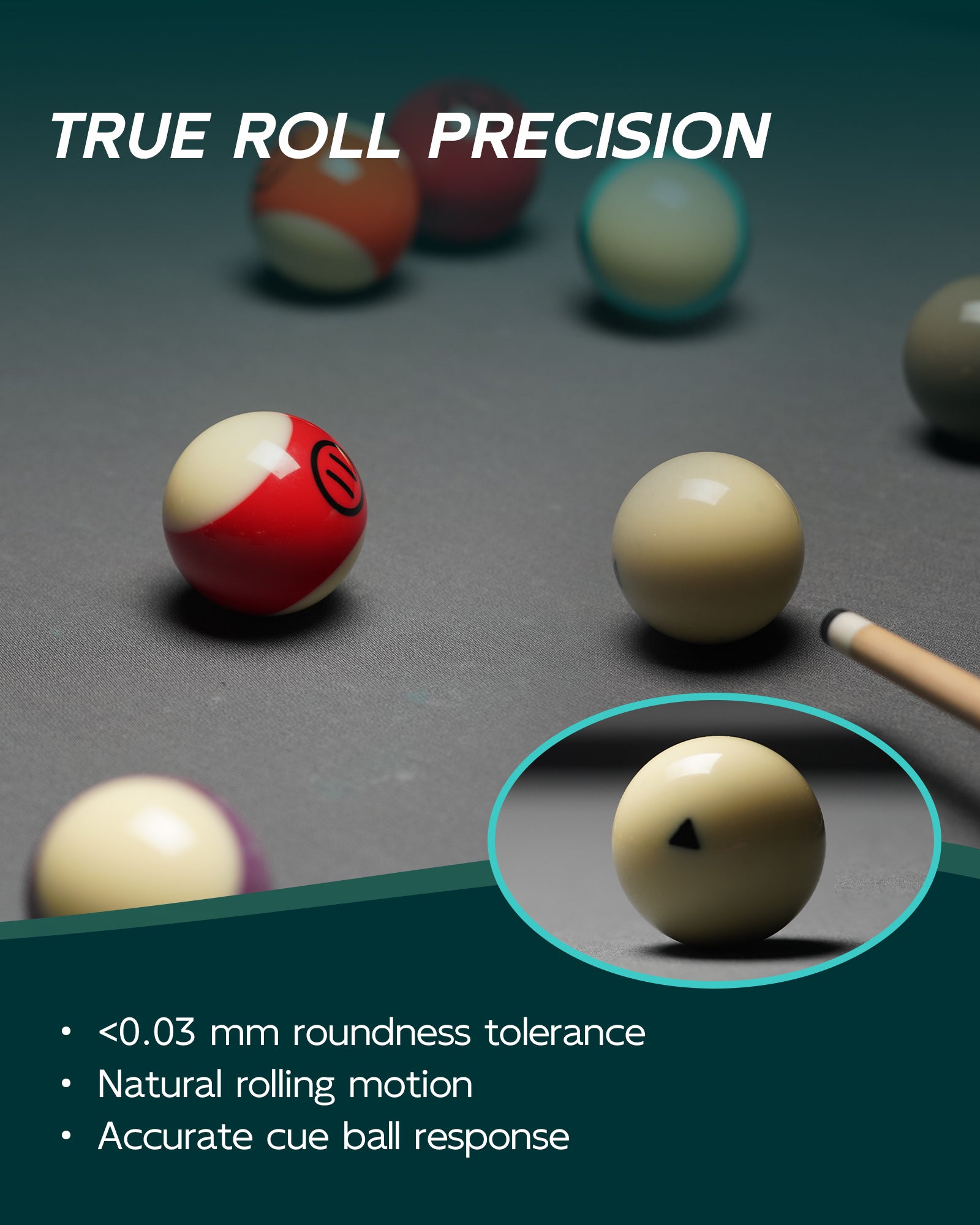 KONLLEN AXD-2PRO Billiard Balls - 57.2mm