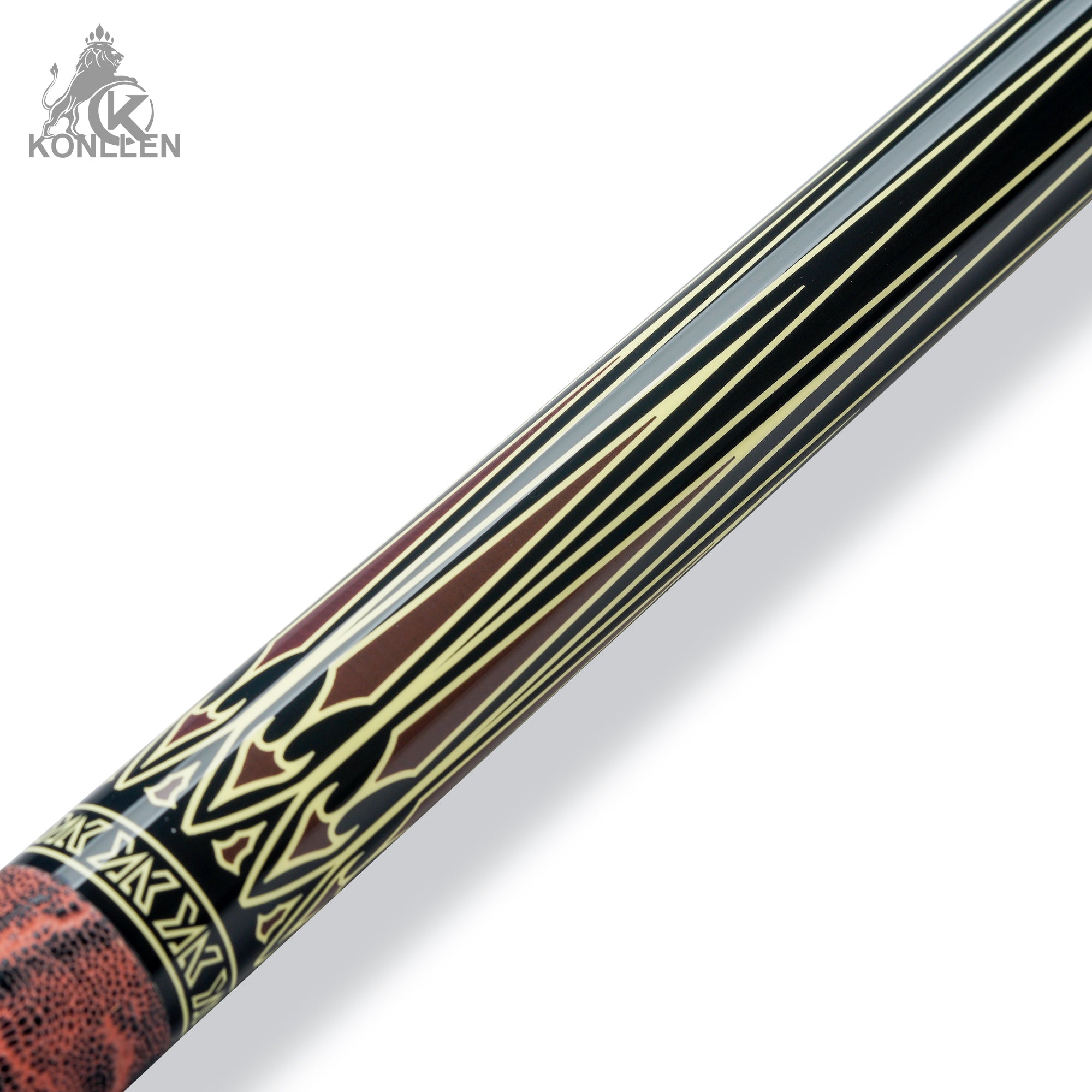 KONLLEN Axiom Low Deflection Maple Pool Cue With 30cm Carbon Tube - 12mm