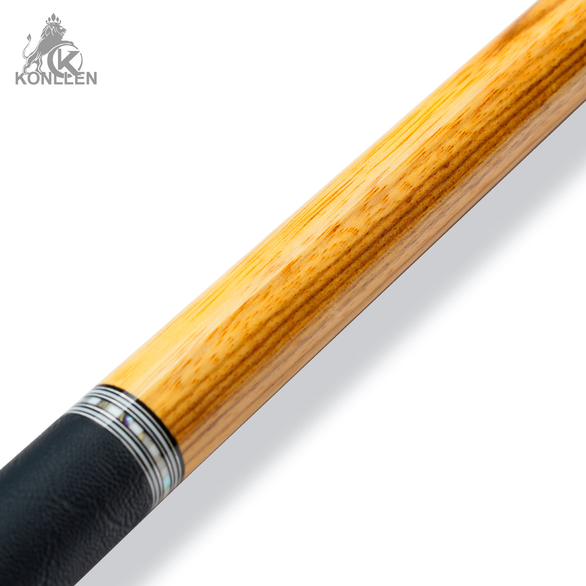KONLLEN AXA-Z1F Low Deflection Pool Cue Zebrawood Handmade Inlay - 12.5mm