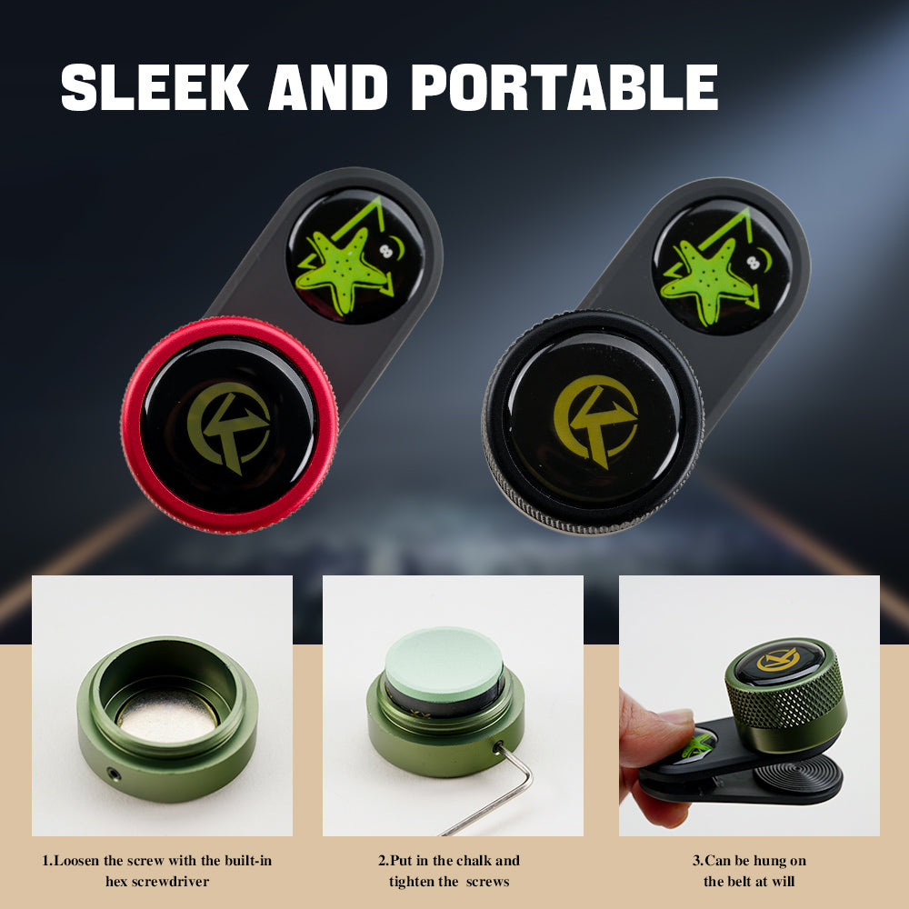 KONLLEN Upgrade Portable Multifunctional Sturdy Round Chalk Holder