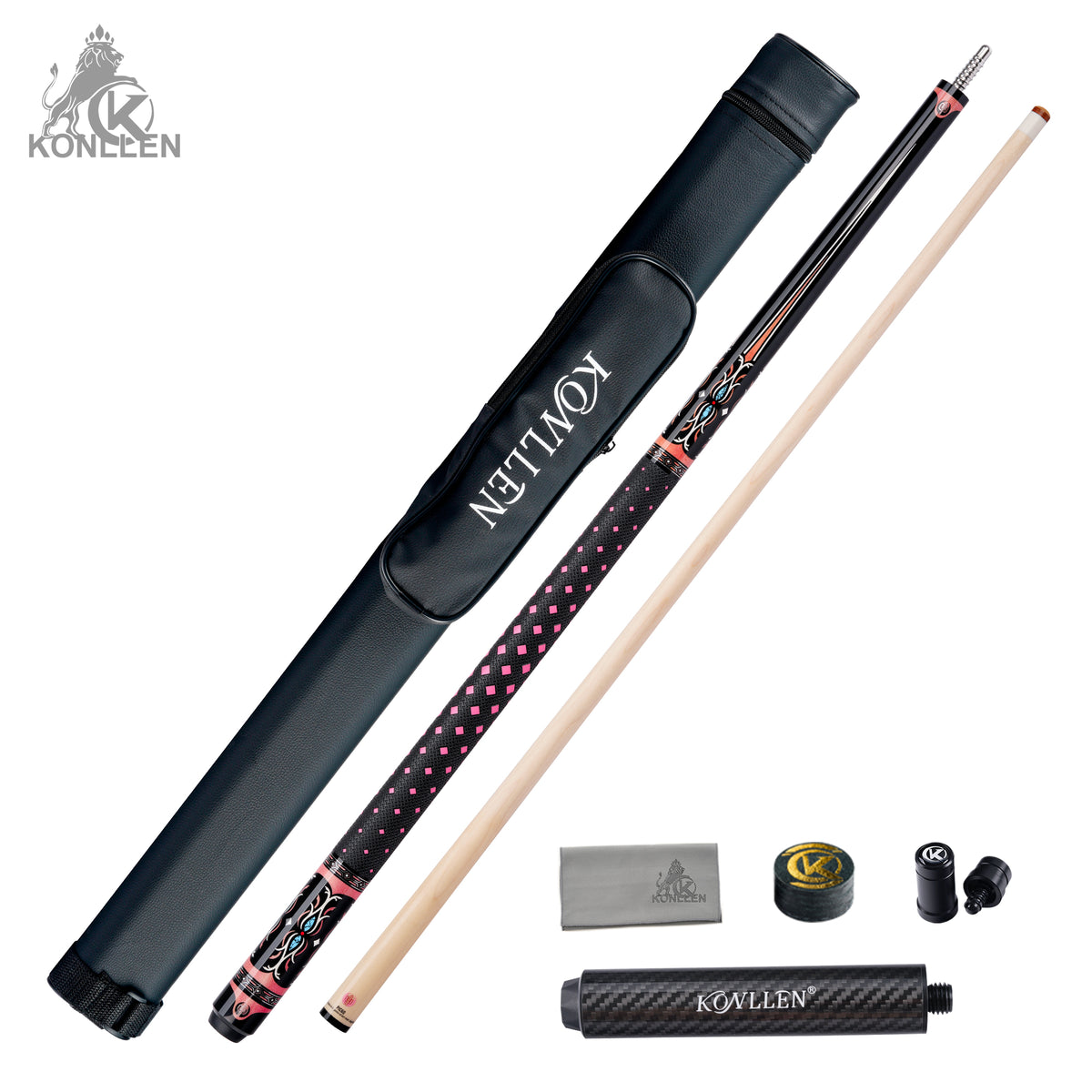 KONLLEN Lilia Low Deflection Maple Pool Cue - 12.5mm