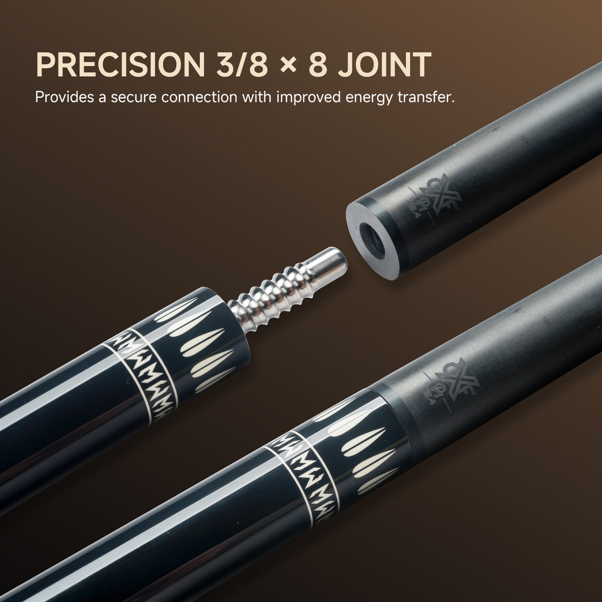 KONLLEN CFX Series Carbon Fiber Shaft Pro Taper for Radial Joint with 11.8 / 12.4mm Tip