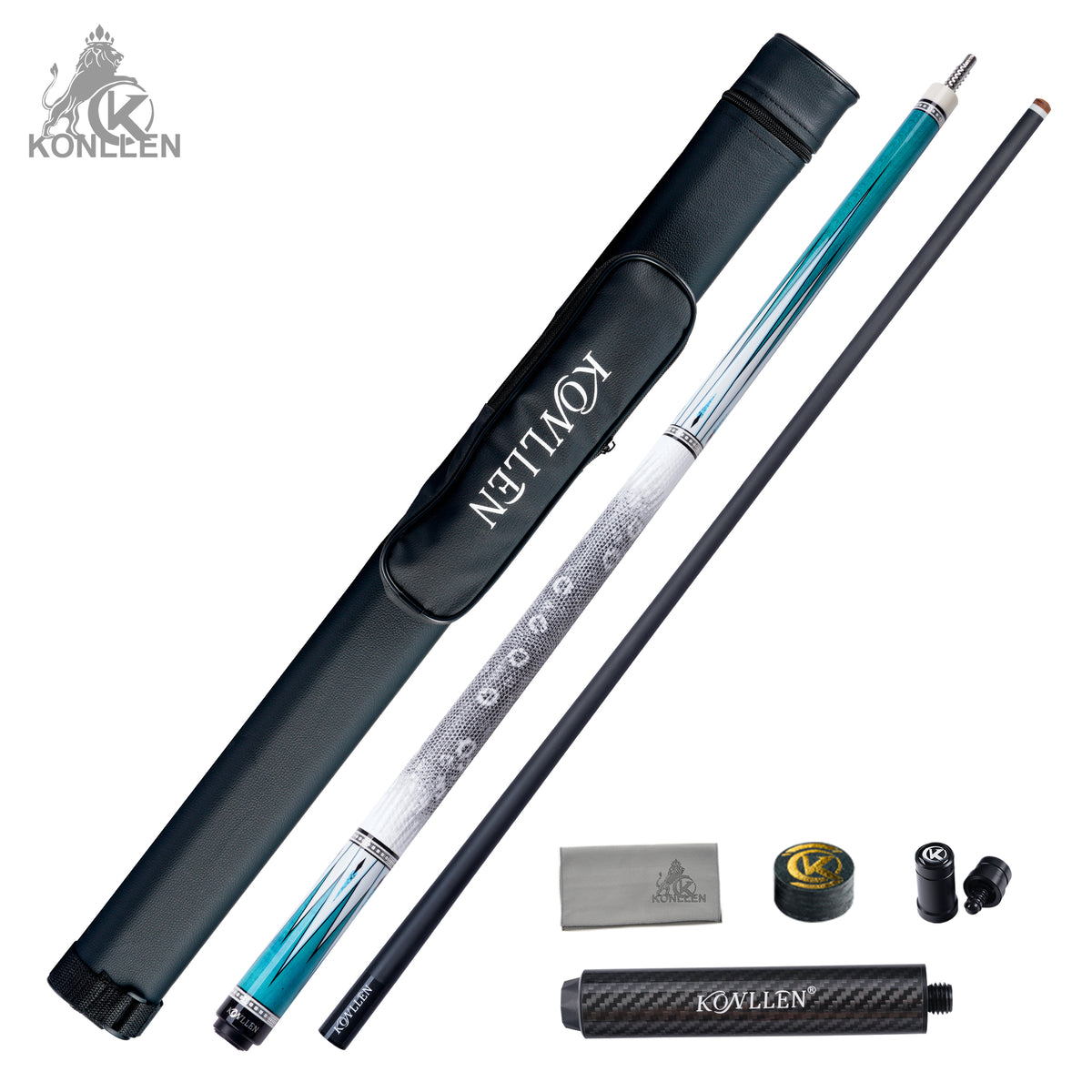 KONLLEN 2.0 Alba Low Deflection Carbon Fiber Pool Cue with ProTaper Shaft