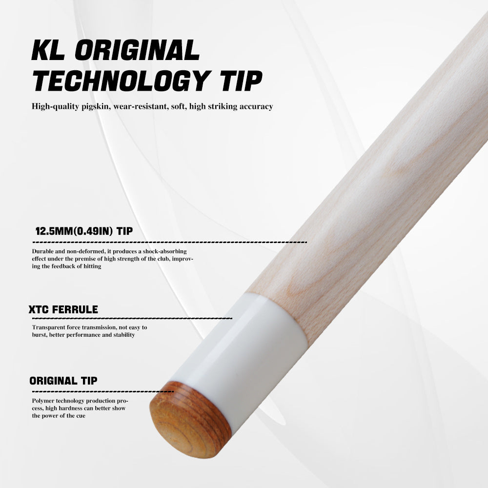 KONLLEN Maple Shaft for Radial Uniloc Joint 12.5mm with Black Collar and Carbon Tube