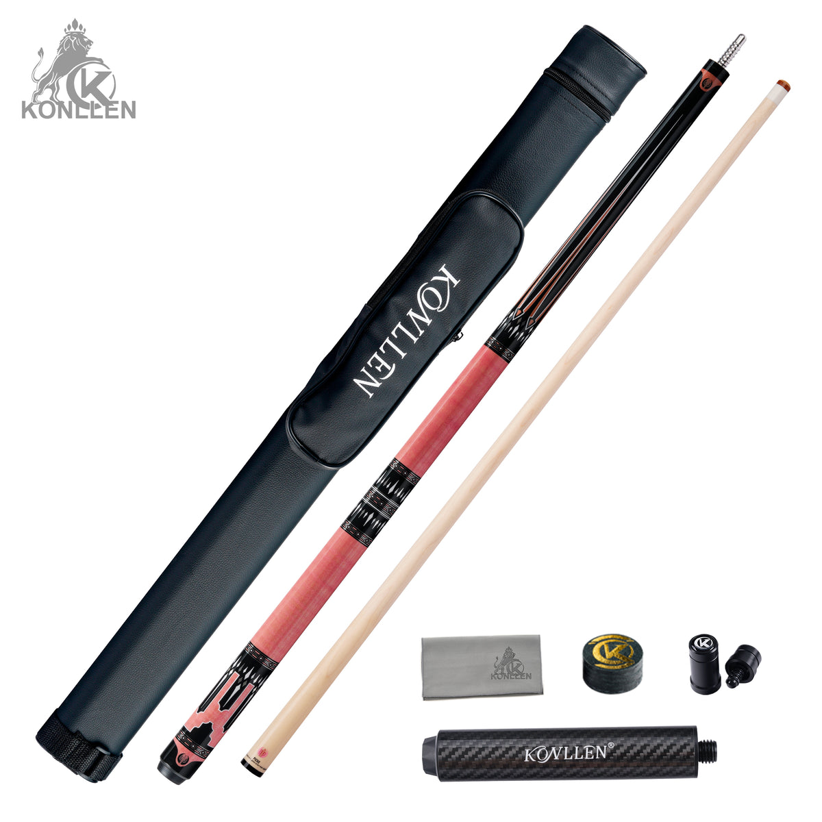 KONLLEN Florentia Low Deflection Maple Pool Cue - 12.5mm
