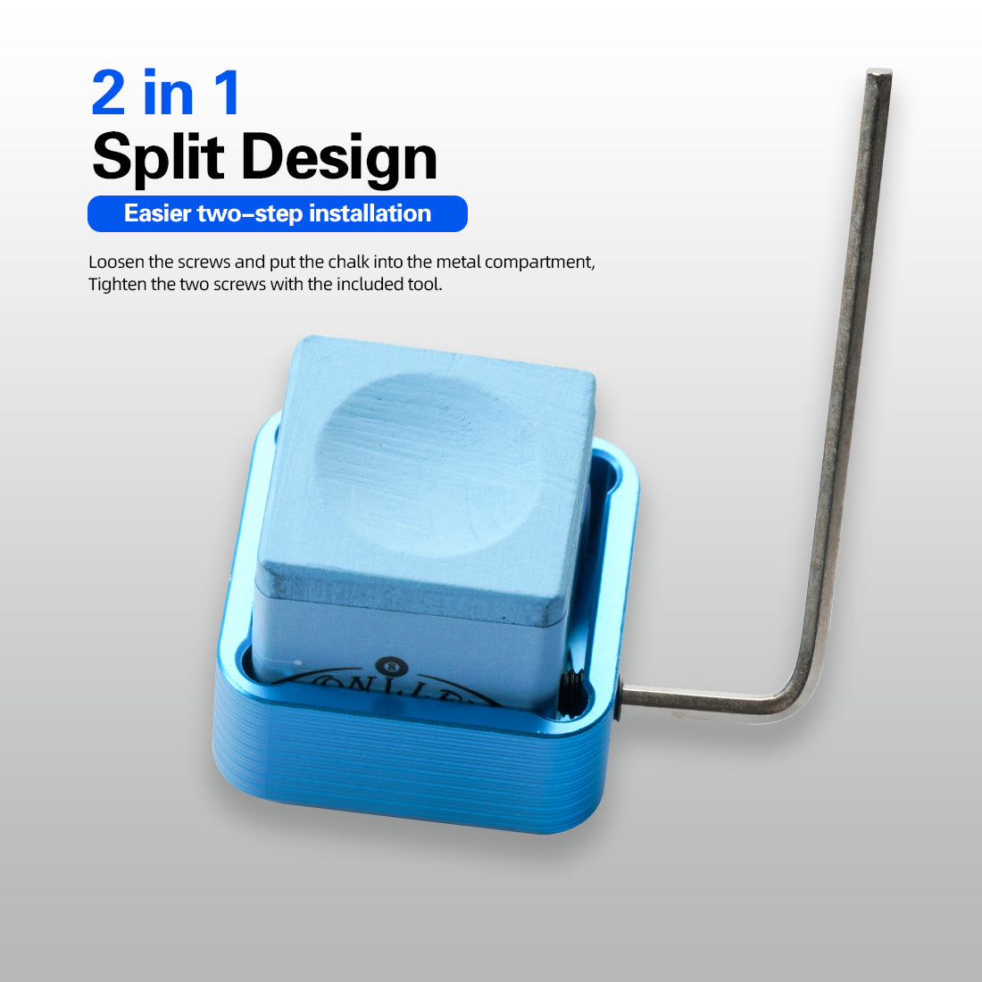 KONLLEN Portable Metal Magnetic Chalk Holder
