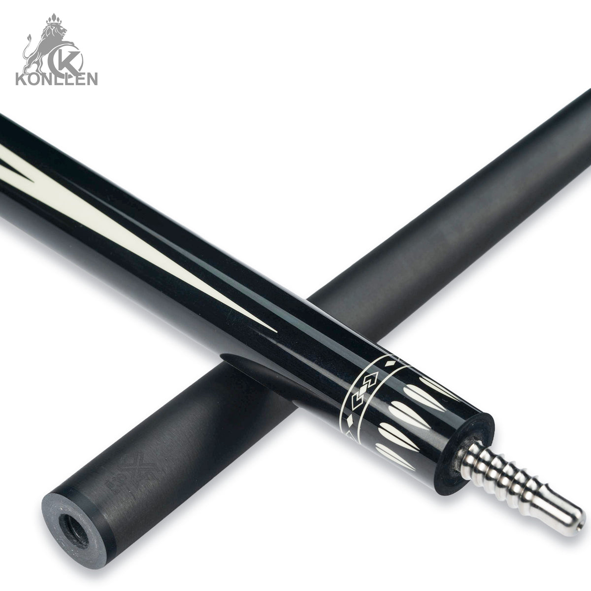 KONLLEN Astra Low Deflection Carbon Fiber Pool Cue with CFX ProTaper Shaft - 12.4mm