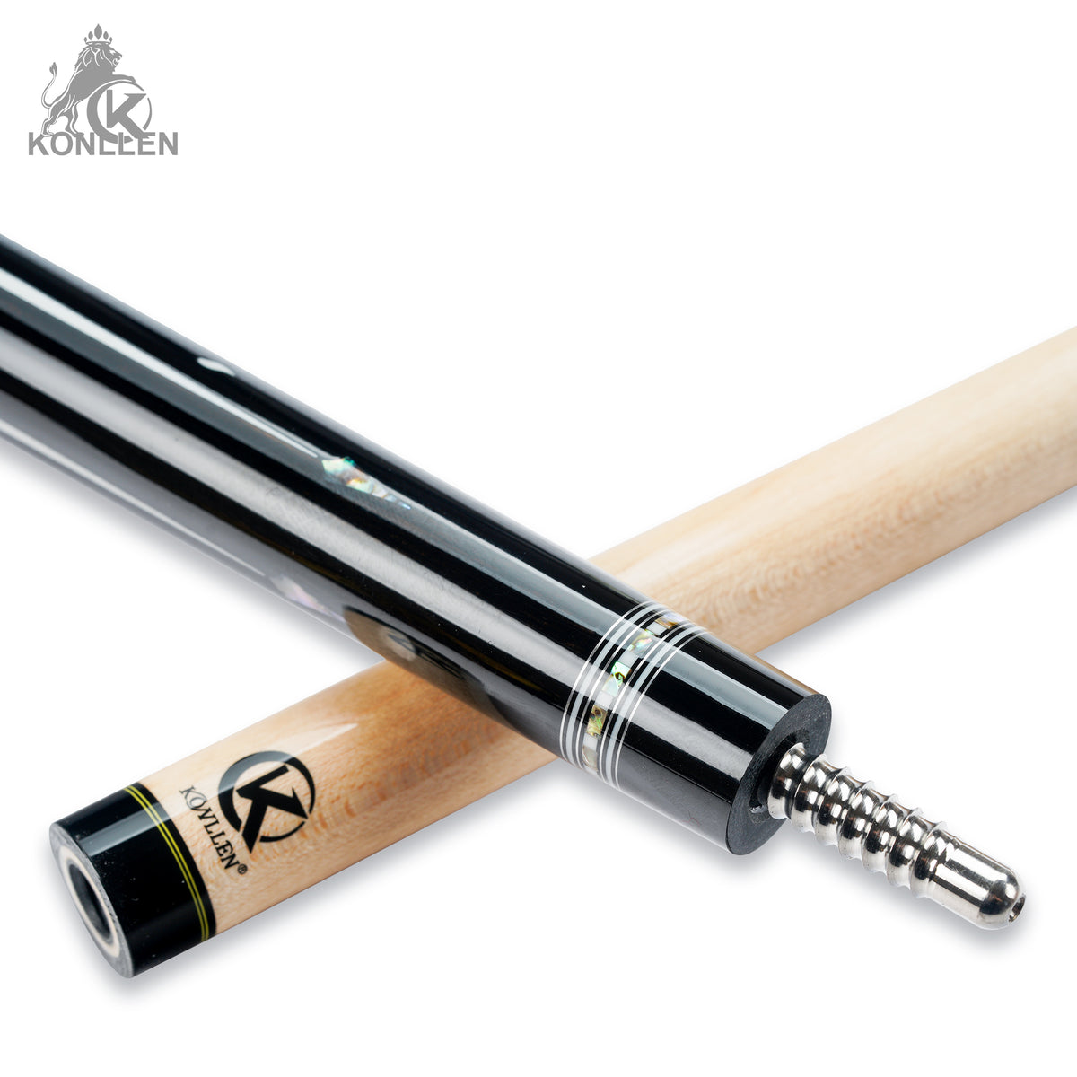 KONLLEN AK-KB-Blue Low Deflection Carbon-tube Maple Pool Cue - 12.5mm