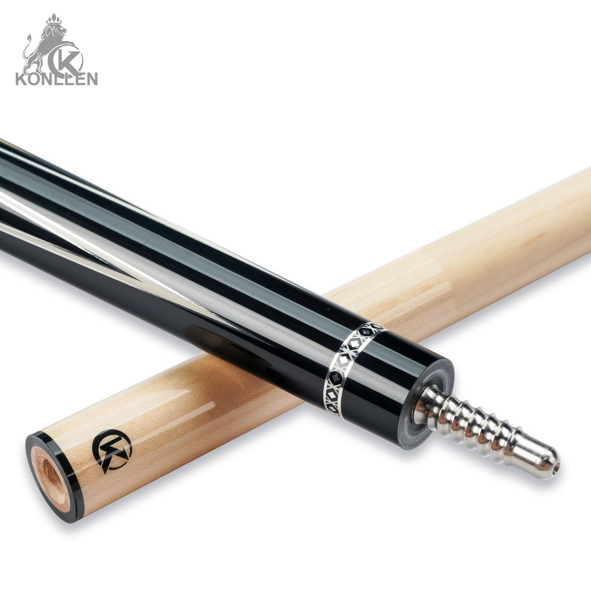 KONLLEN Aurelian Low Deflection Maple Pool Cue With 30cm Carbon Tube - 11.8mm / 12.5mm