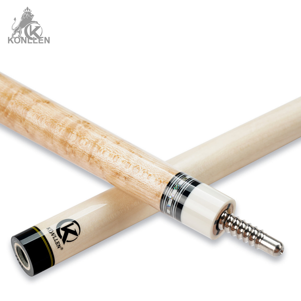 KONLLEN AXA-N1F Low Deflection Pool Cue Bird’s Eye Maple Handmade Inlay - 12.5mm