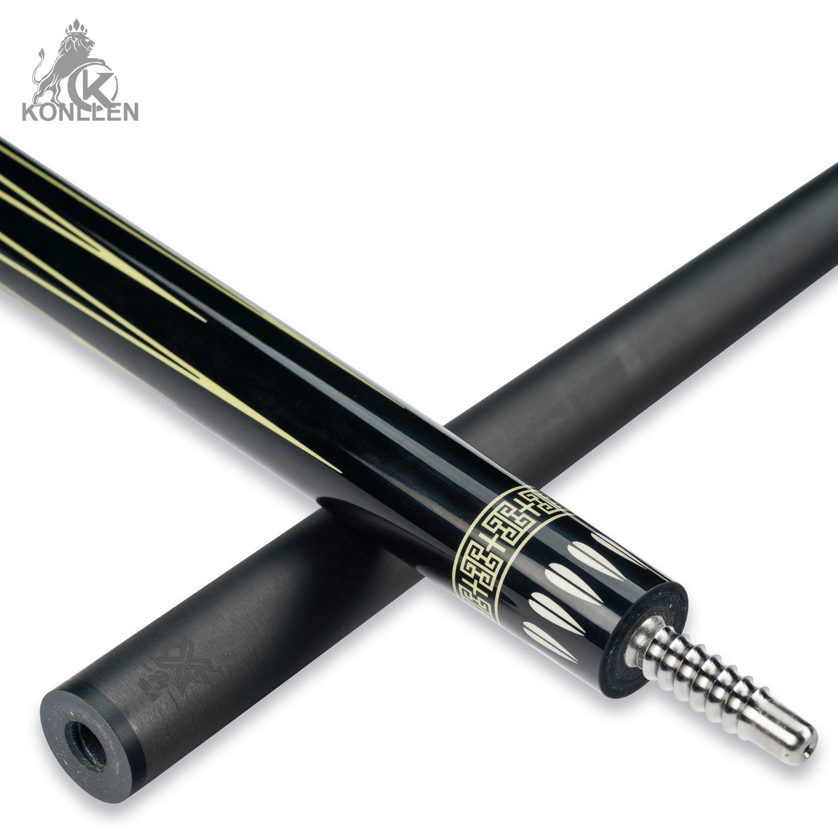 KONLLEN Axiom Low Deflection Carbon Fiber Pool Cue with CFX ProTaper Shaft - 12.4mm