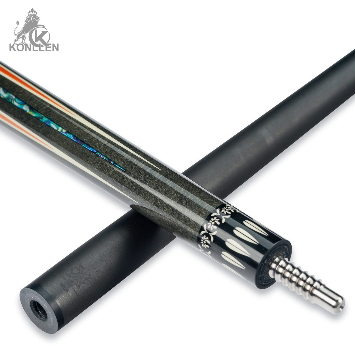 KONLLEN Lucent Low Deflection Carbon Fiber Pool Cue with CFX ProTaper Shaft - 12.4mm