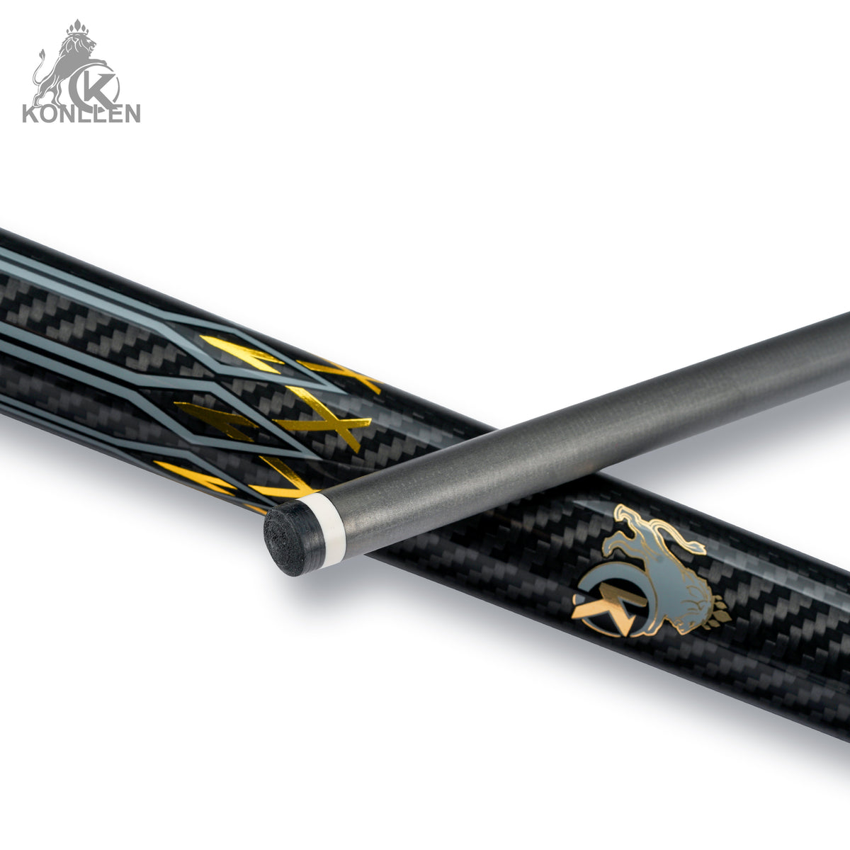 KONLLEN 2.0 AK-3K Low Deflection Carbon Fiber Pool Cue with ProTaper Shaft