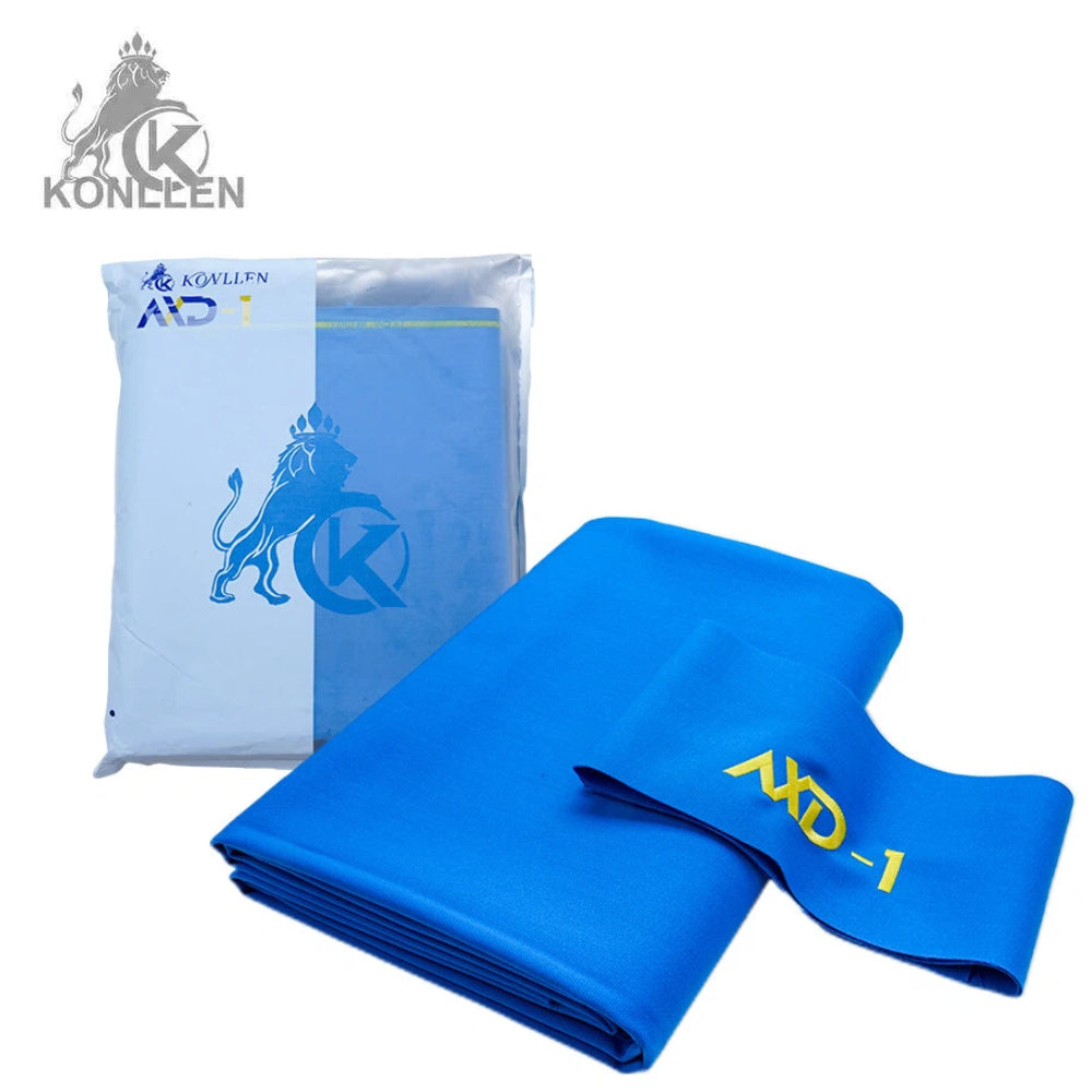 KONLLEN 9' Pool Table Felt with 6 Cloth Strips Blue