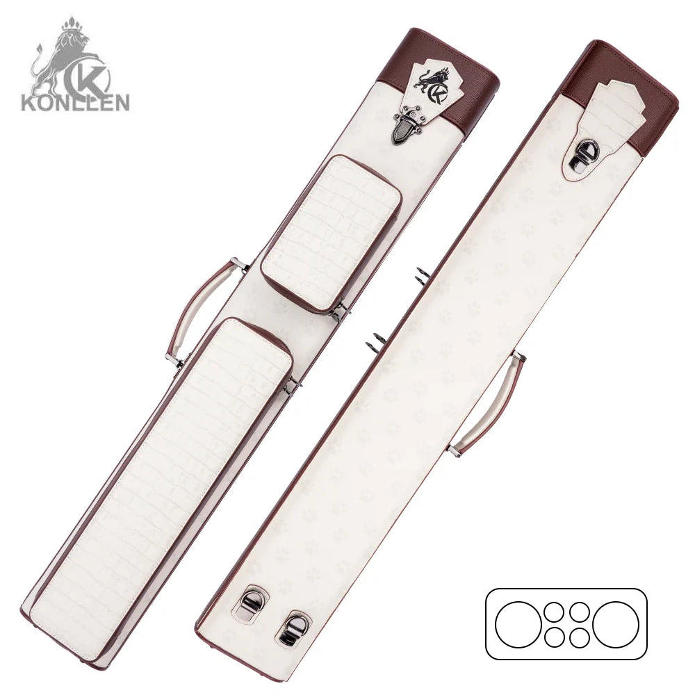 KONLLEN VintageLine Series 2x4 Pool Cue Case – 2 Butts & 4 Shafts