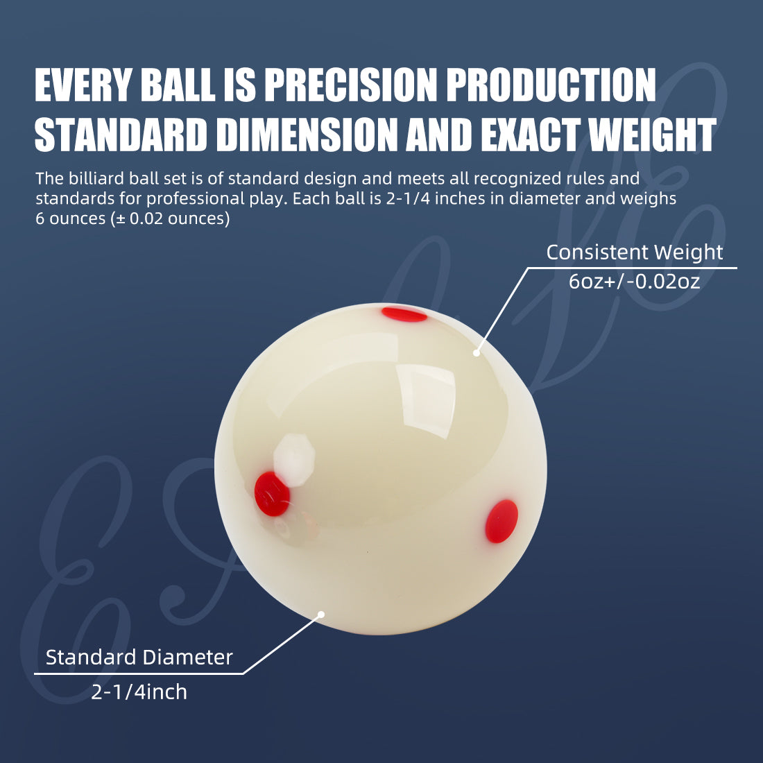 KONLLEN AXD-EAGLE Billiard Balls - 57.2mm