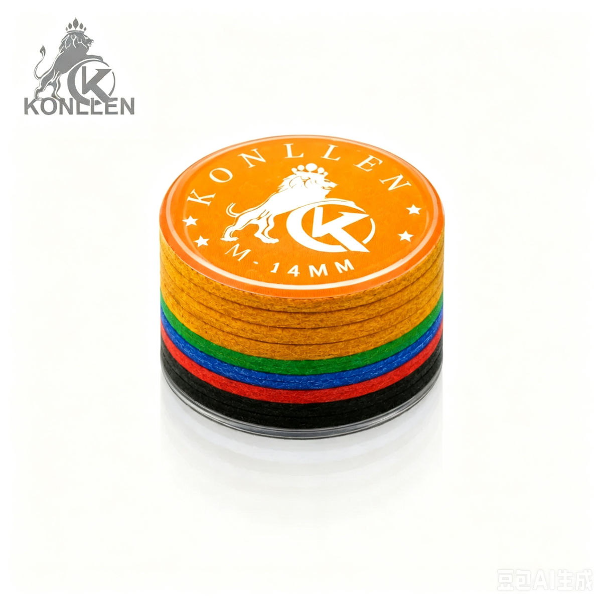 KONLLEN 9 Layers Rainbow Tip With Clear