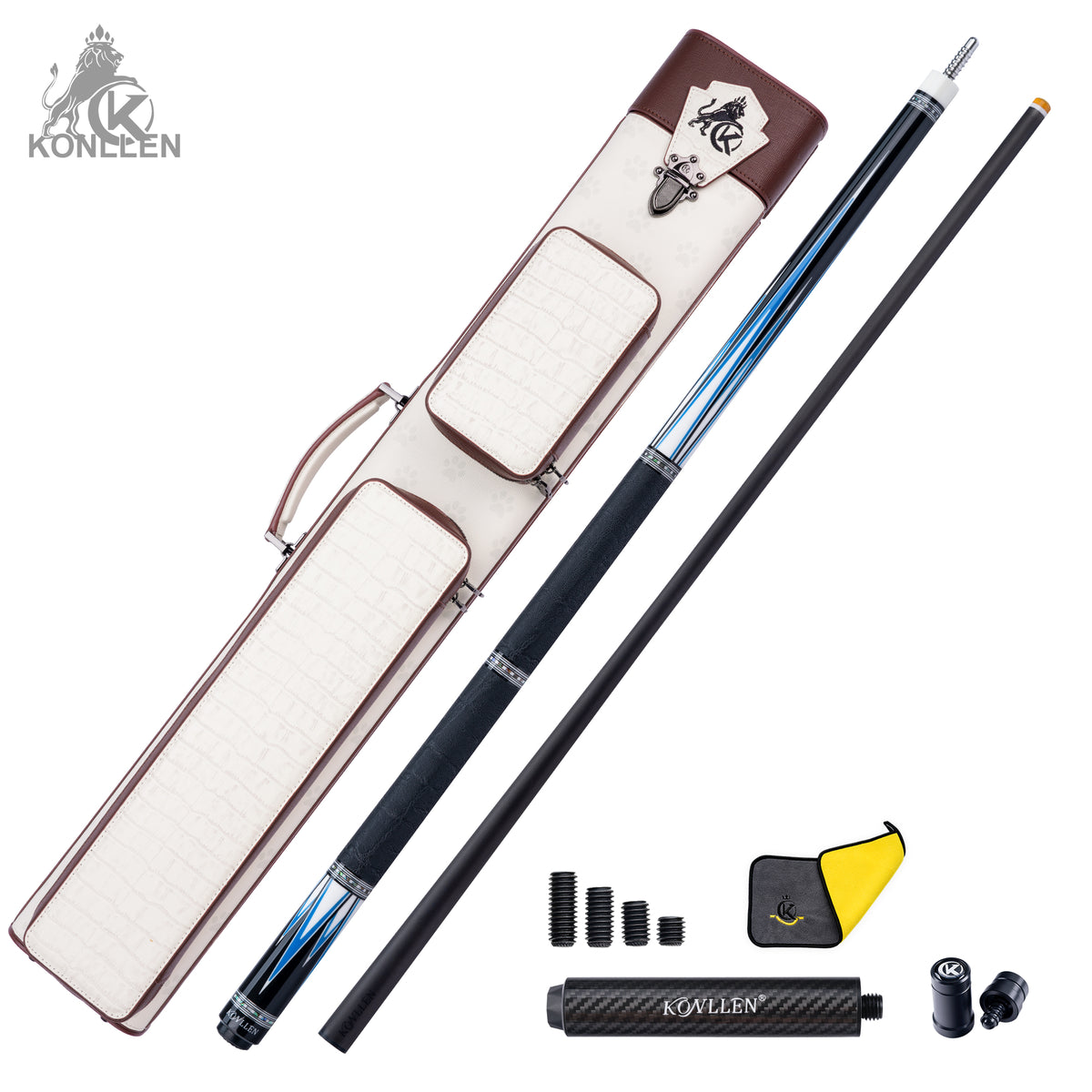 KONLLEN 2.0 Series AK75-001BF - Ebony Butt Sleeve With Abalone Ring and Zuma Inlay - 12.5mm