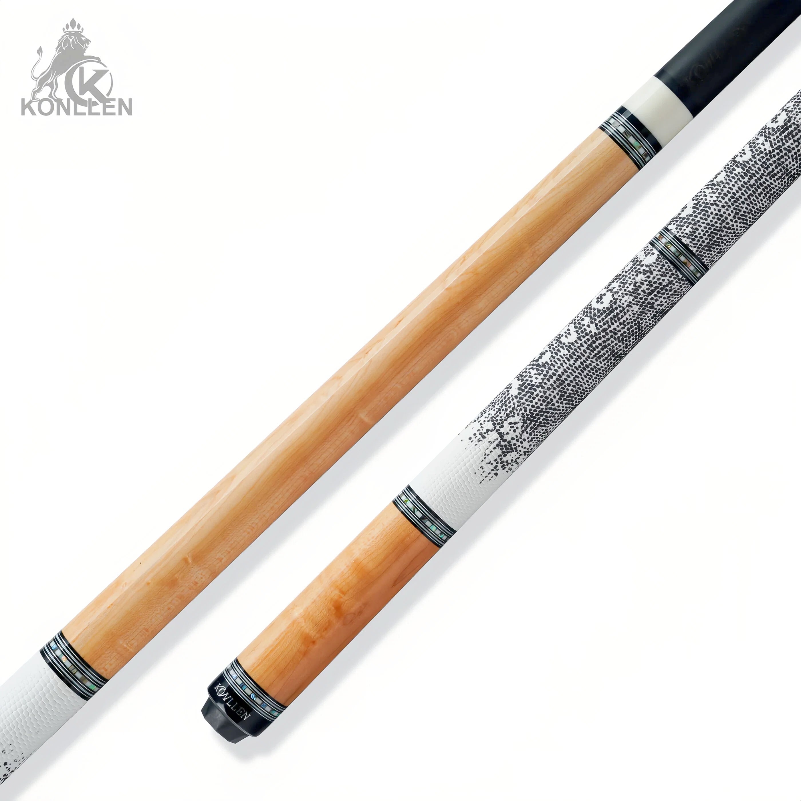 KONLLEN AXA-N2F Low Deflection Pool Cue Bird’s Eye Maple Handmade Inlay - 12.5mm