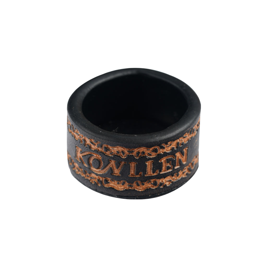 KONLLEN Single Square / Round Vegetable Tanned Leather Chalk Box