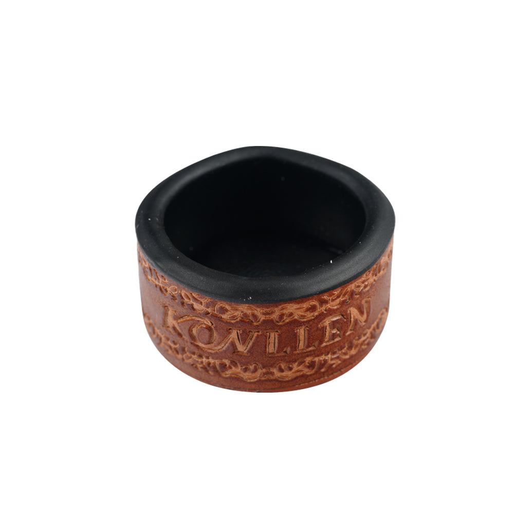 KONLLEN Single Square / Round Vegetable Tanned Leather Chalk Box