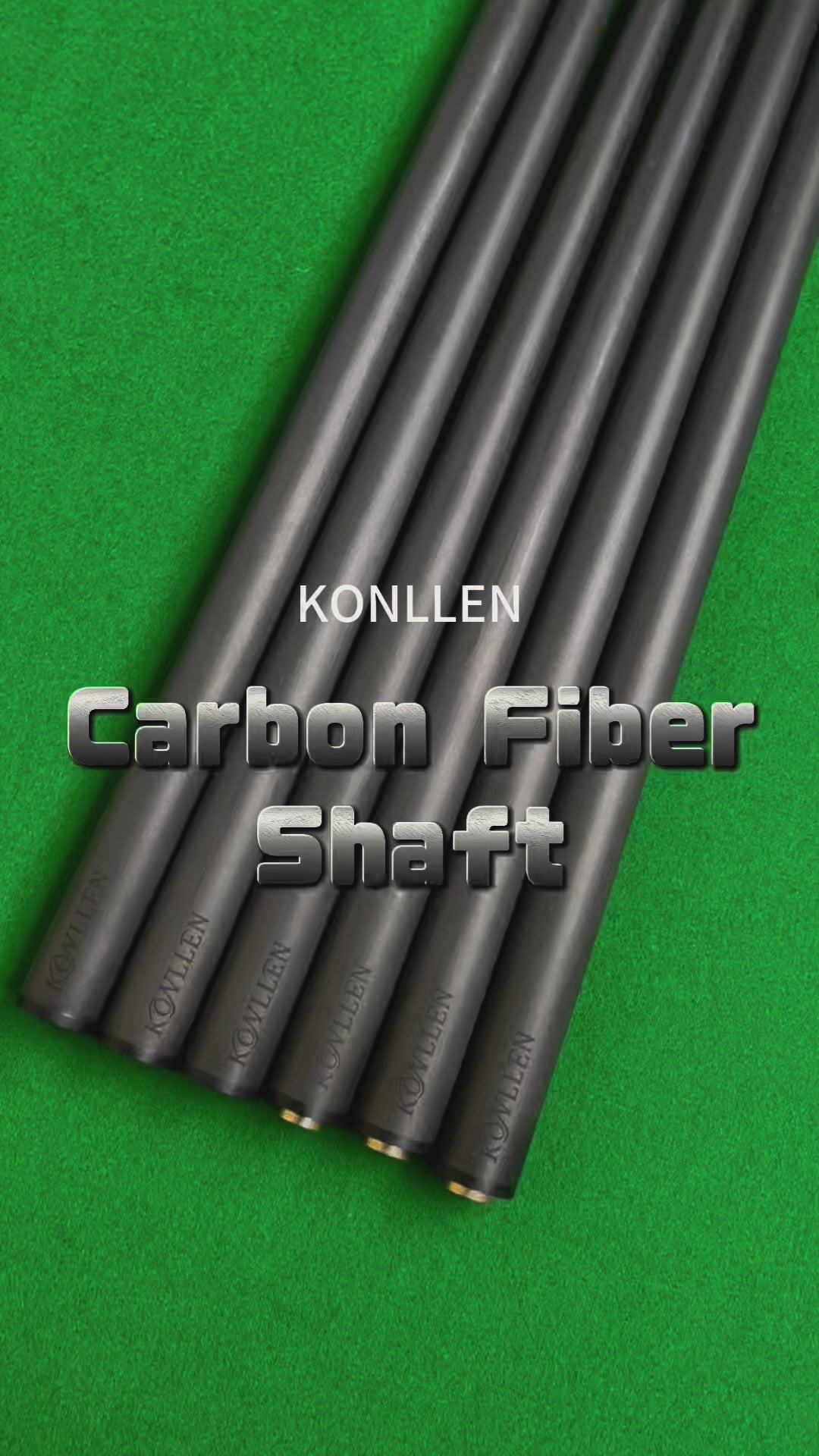KONLLEN 　カーボンシャフト　3/8×8ジョイント KONLLEN Carbon Fiber Shaft - Radial / Uniloc / 3/8*10 Pin - 10.5