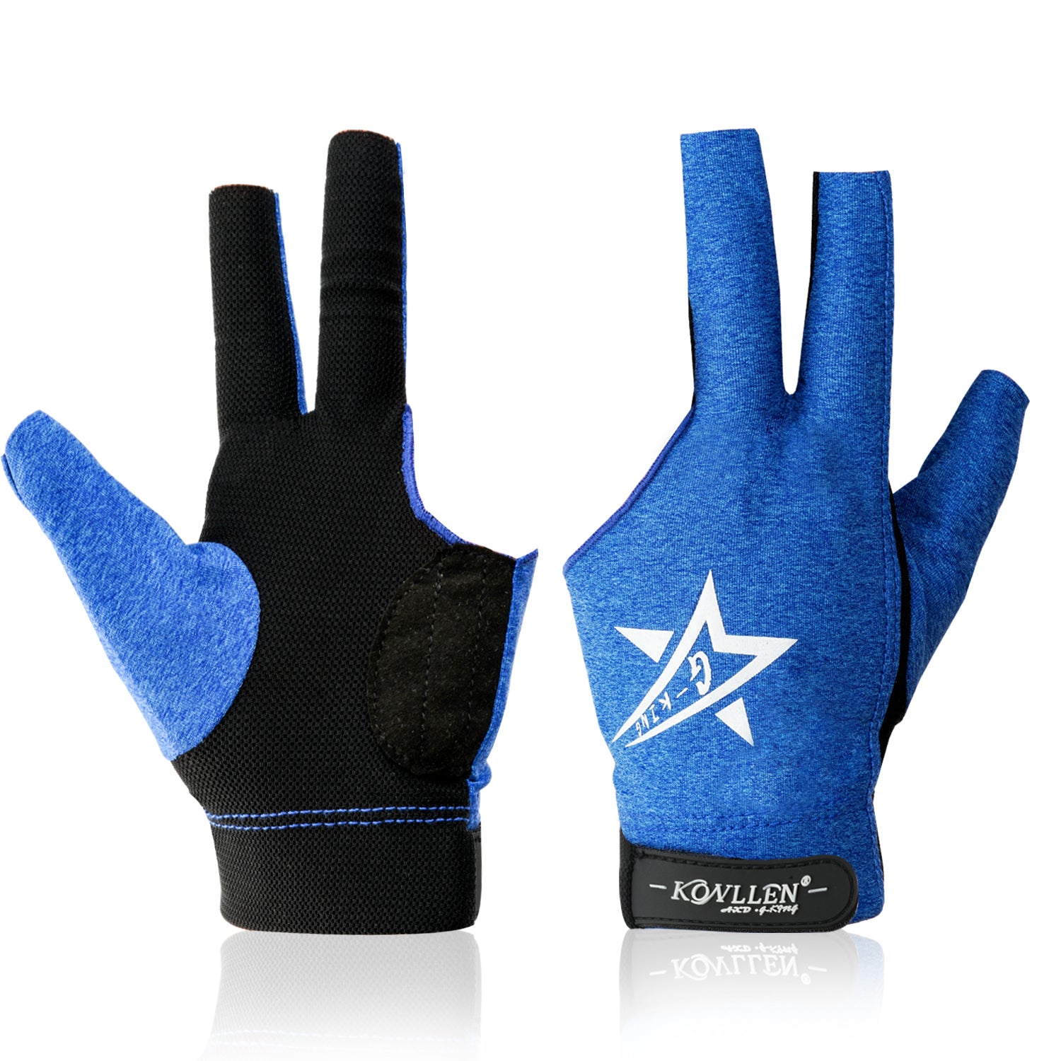 KONLLEN Billiards Gloves for Left Hand/Right Hand L/XL - 01 pure cotton series