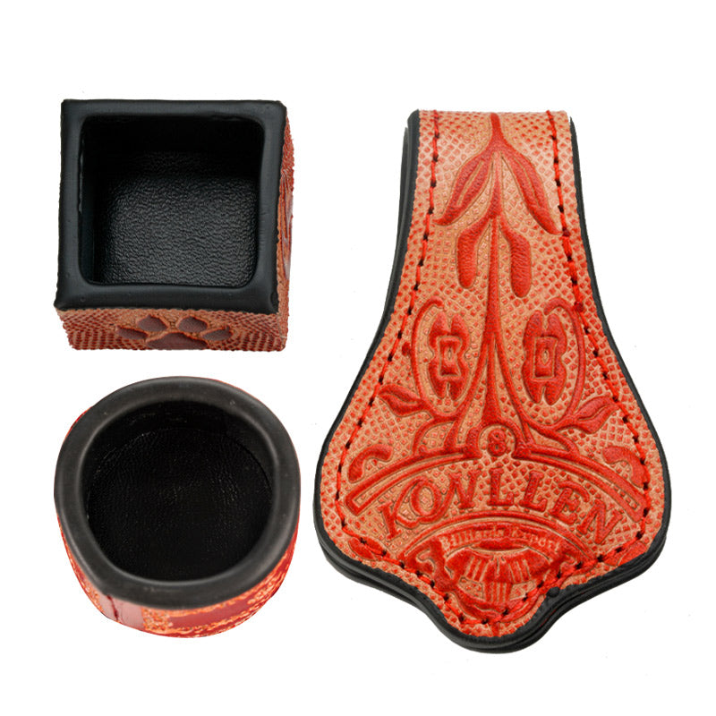KONLLEN Vegetable Tanned Leather Chalk Holder（round + square）