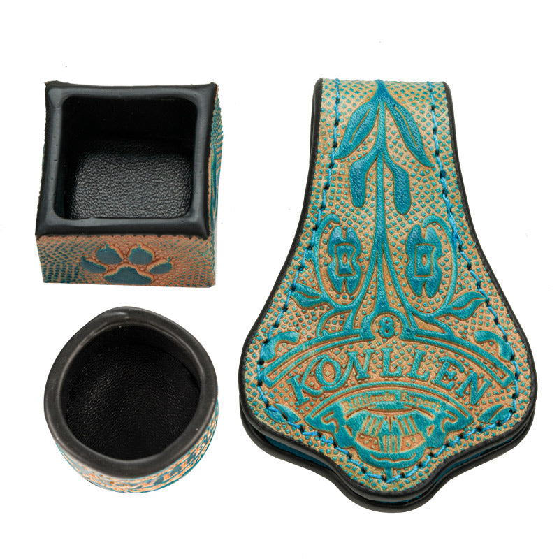 KONLLEN Vegetable Tanned Leather Chalk Holder（round + square）