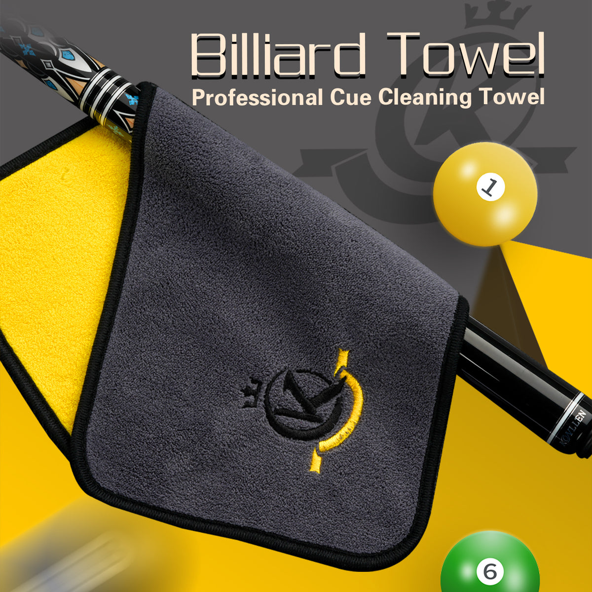 Konllen Billiards Cue Clean Towel