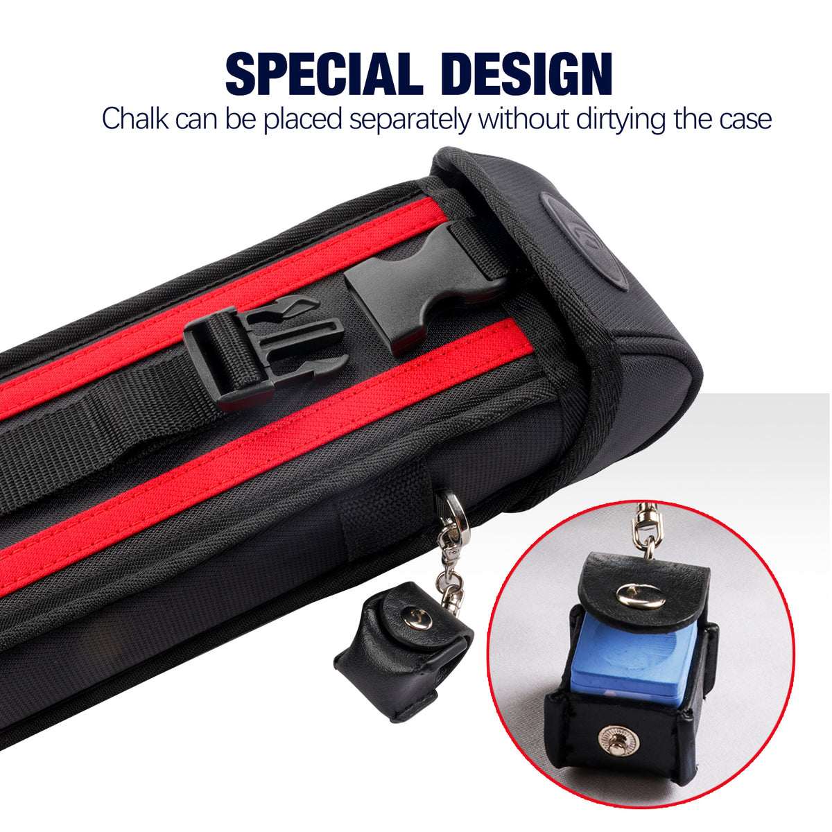 KONLLEN Oxford Cloth Hard Case - 1 Butt x 2 Shafts