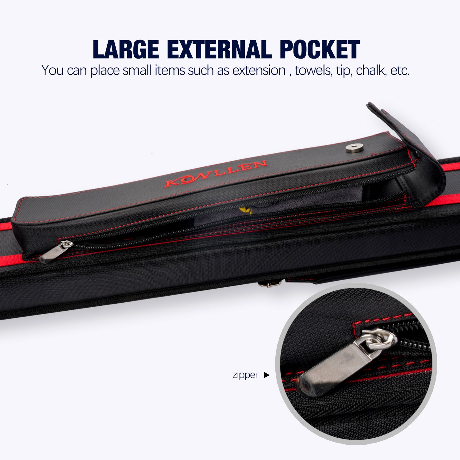 KONLLEN Oxford Cloth Hard Case - 1 Butt x 2 Shafts