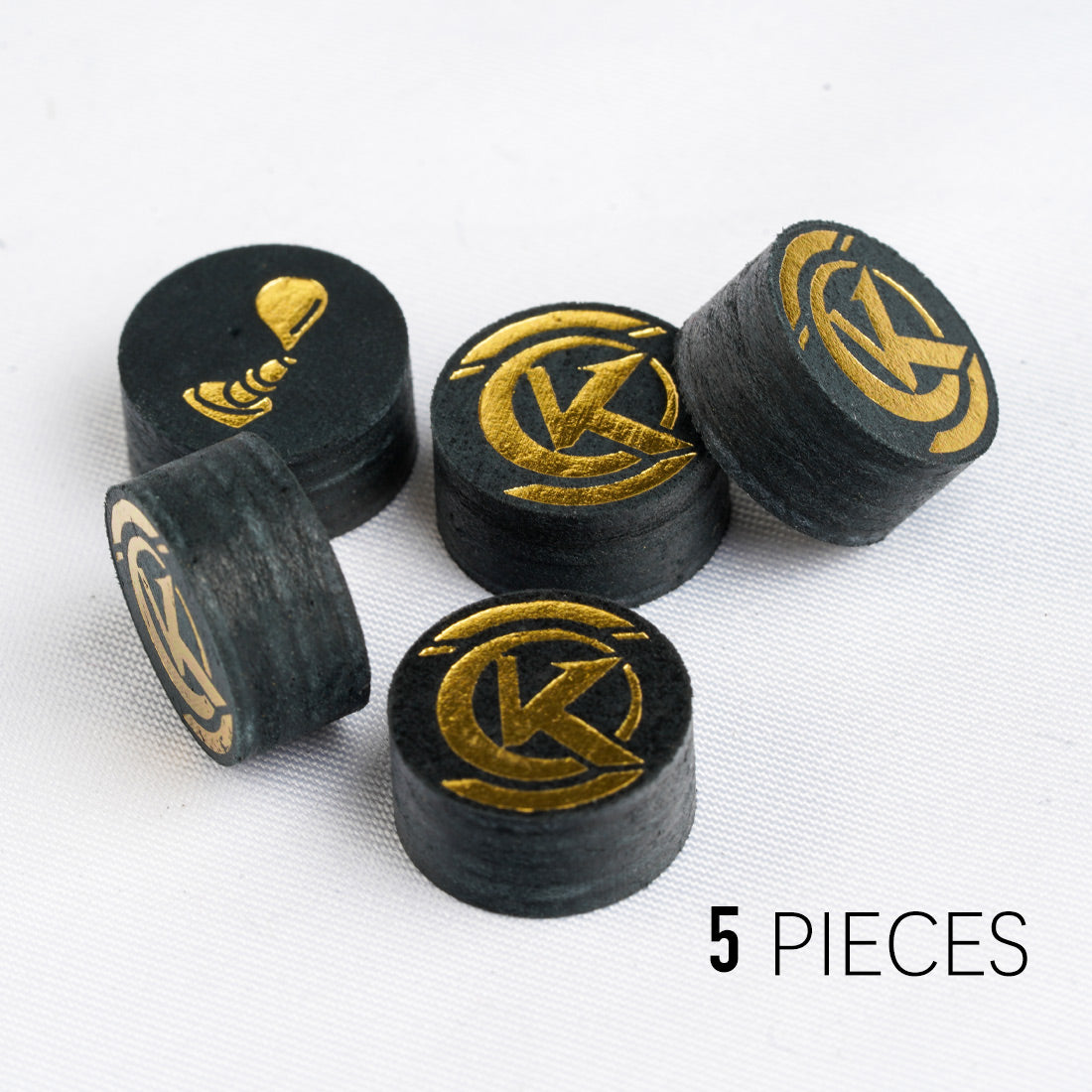 KONLLEN Pool Billiard Cue Medium Tips 14mm 6 Layers 5pcs