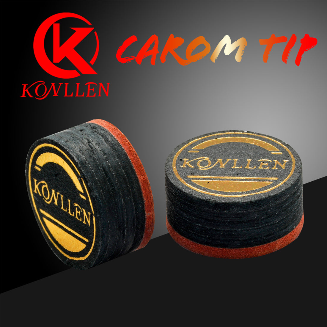 KONLLEN Pool Billiard Cue Medium Hard Tips 14mm 6 Layers 5pcs